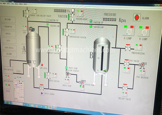 kopen VPI2800 Volautomatische vacuümdruk-impregneerapparatuur Isolatie voor motoren en transformatoren D2800*H3400mm online vervaardiging
