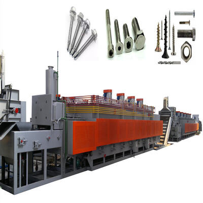 kopen WONDERY Electric Continuous Carburizing Tempering Mesh Belt Furnace met nauwkeurige temperatuurregeling 500KW online vervaardiging