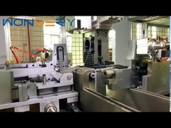 Servo-type auto radiator plastic tank clinching crimping machine