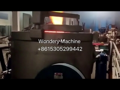 Gasgestookte koperen metaalschroot smeltkroes smeltoven