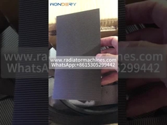 max 600 mm breed 1 mm hoog roestvrijstalen warmtewisselaar golvende vinnen