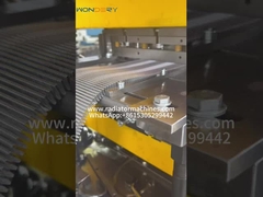machine voor het maken van radiatorvinnen met aluminiumluiken, vinnenstempelpers
