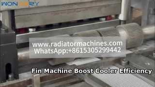 Hoog rendement Lanceerde Offset Fin Aluminium Making Machine | Productielijn voor intercoolers en laders